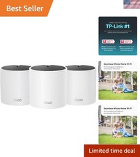 Dual-Band Deco X15 Wi-Fi 6 Mesh System – 3 Units with Alexa Compatibility picture