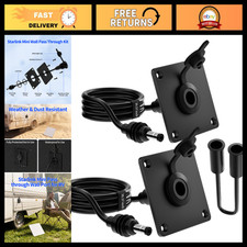RV Wall Pass Through Port Kit with DC Power Cable - 2 Pack for Starlink Setup picture