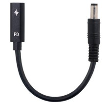 Cablecc Type C USB-C female input to DC 0.217x0.083 in Power PD Charging Laptop picture