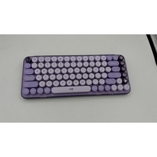 Logitech POP Keys Keyboard Unisex OS Purple Wireless Mechanical Emoji Retro picture