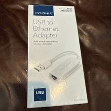 INSIGNIA USB 2.0 to Ethernet Adaptor NEW picture