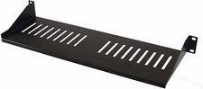 CNAweb 1U 19-Inch Vented Rackmount Shelf for Network Cabinet Rack 6