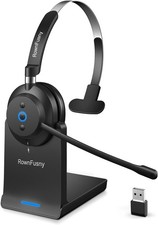 Wireless Headset Clear Sound ＆ Comfortable USB Dongle Microphone for Call Center picture