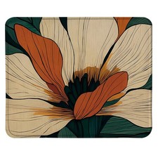 Vintage Abstract Floral Mouse Pad Square 9.5x7.9 in, Mid Century Modern Retro... picture