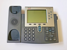 Lot of 2 Cisco CP-7962G Unified VoIP IP Business Phones with Stand, 3 Receivers picture