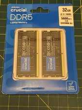 Crucial DDR5 32GB (2x16GB) 5600 MT/s CL46 SO-DIMM CT2K16G56C46S5 picture