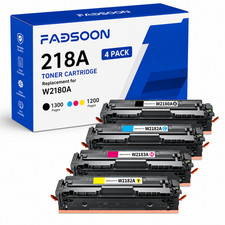 4PK 218A W2180A Toner Cartridge Set for 3201dw MFP 3301cdw 3301fdw 3301sdw picture