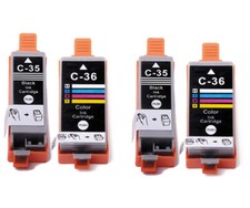 4 Pack PGI-35 BK CLI-36 C Ink Cartridges Set for Canon Pixma iP100 iP110 TR150 picture