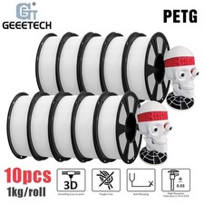 1/2/3/5/10KG GEEETECH PETG White 3D Printer Filament 1.75mm 1kg Consumables Lot picture