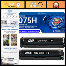 High-Yield Black Toner Cartridge 2-Pack Compatible with Canon 075H 075 Printer picture