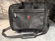 SwissGear 17” Laptop Briefcase Messenger Bag Black Multi Compartment Wenger picture