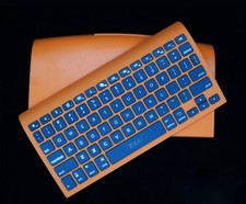 NEW ZaggKeys Orange Universal Bluetooth Folio Phone Keyboard & Stand Android/iOS picture