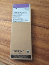 Genuine Epson Violet Ink Cartridge T55KD Date: Jan 2027 picture
