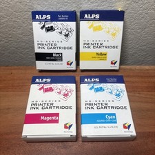 New: ALPS MD Series Printer Ink Cartridge CYMK (4 Pack) 106058-00 1211 picture