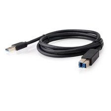 Four 6ft Dell SuperSpeed USB 3.0 Type A to B Male Cable Camera/Printer/Scanner picture