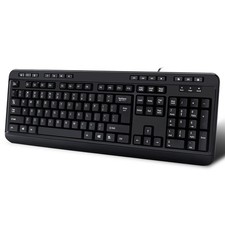 Adesso AKB-132HB Multimedia USB Keyboard with 3 Hubs, Black picture