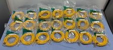 QTY 24 - Cat 5E 25FT Ethernet Cable UL/ETL RJ45 PCE25YL 50U” Gold Connectors picture