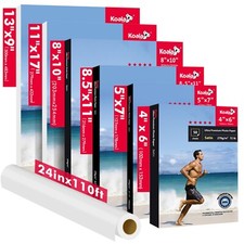 Lot 72lb Koala Ultra Premium Satin Photo Paper 4x6 5x7 8x10 8.5x11 11x17 13x19 picture