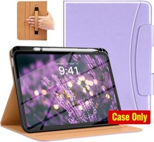 PU Leather Shockproof Case for 11 Inch iPad A16 11th Gen, Light Purple Color picture