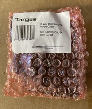 Case of 125 NEW Sealed Targus ACC1009USX 3-Way Hydra DC Charging Cable Case picture