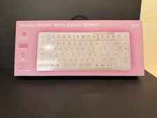 iJoy Wireless Pink Transparent/Translucent Keyboard NEW⌨️ picture