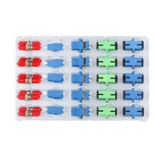 Fiber Optic Couplers Kit for SC/UPC, SC/APC, ST, LC Cables Adapter, 5 Styles ... picture