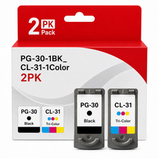 PG-30 Black and CL-31 Color Ink 2PK Compatible for iP2600 iP1800 MX310 MP21 picture