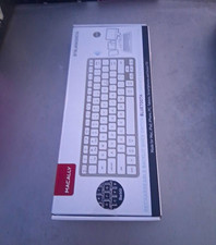 Macally Compact Bluetooth Wireless Rechargeable Keyboard White picture
