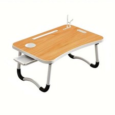 Adjustable Laptop Table for Bed Desk Couch with USB Charging Portable Stand picture