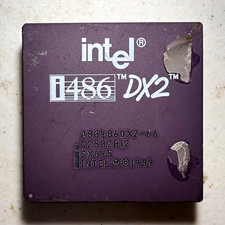 Intel i486 DX2-66 A80486DX2-66 SX645 66MHz 486 CPU Vintage Working Pull picture