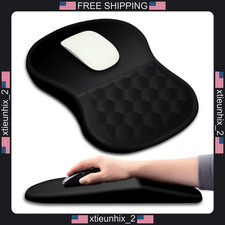 Ergonomic Mouse Pad with Wrist Support and Massage Bumps 12x8 inch Black picture