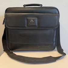 Vintage Targus Laptop Bag Leather Case Rare Early America Online AOL Advertising picture
