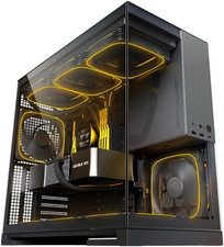 M5 Tempered Glass Mid Tower, E-ATX/ATX Gaming Case, 1.2Mm Steel, Type C, Toolles picture