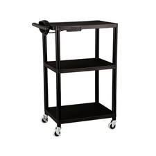 Norwood Commercial Furniture Mobile Utility AV Cart with Power Strip and Cast... picture