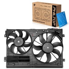 PHILTOP 620805 Radiator Cooling Fan Assembly for VW Audi Tiguan Jetta Passat picture