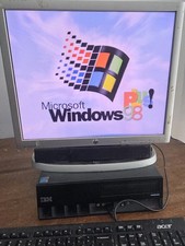 RESTORED/w SSD RETRO IBM GAMING DUAL BOOT WINDOWS 98 XP DESKTOP picture