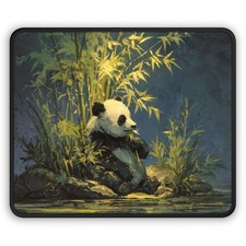 Panda in Bamboo Gaming Mouse Pad | Cute Animal Art picture