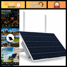 Solar Powered WiFi Extender Outdoor 2.4GHz 300Mbps Long Range 200ft Signal Boost picture
