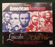 Vintage American Heritage Deluxe 3 CD-Rom Set Lincoln And The Civil War picture