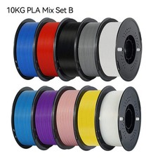 3D Printer Filament PLA & PETG 10KG 10 Rolls 1.75mm Mixed Colors KINGROON picture
