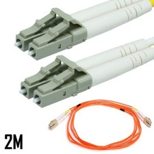 2M 6FT LC to LC 62.5/125 OM1 Multi Mode Duplex Fiber Optic Optical Cable Orange picture