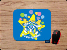 BANANAS IN PAJAMAS PARTY TIME STAR BLUE MOUSE PAD DESK MAT KIDS CARTOON FUN ART picture