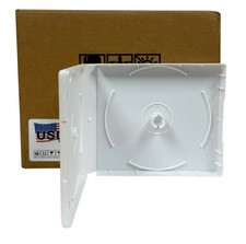 USDISC PP Poly Cases 26mm Stackable, 16 Disc (White) Lot picture