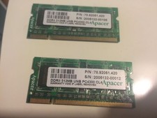 Alienware M7700 Clevo D900T D9T Ram (2 x 512mb) picture