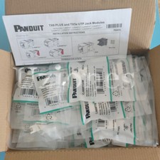 New in Box 50PCS Panduit Gigatx CJ688TGIW MiniCom Cat6 Network Jack Module White picture