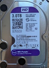 WESTERN DIGITAL purple 3 tb wd30purx - PASSED SCAN REPORT - USED picture