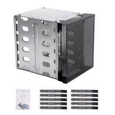 5.25in to 5x 3.5in Hard Drive Cage Adapter Rack with 12cm Fan Space picture