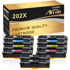 Lot Toner Compatible With HP CF500A CF500X 202A 202X M254dn MFP M281fdw M281cdw picture