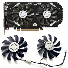 1Pair Replacement Cooling Fan Fit for MSI GTX1050ti 1050 4GT OC 2G/4G GPU Cooler picture
