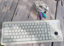 CHERRY G84-4420LPBEU-0 15IN ULTRA SLIM KEYBOARD PS/2 Gray - Tested - PLSREAD picture